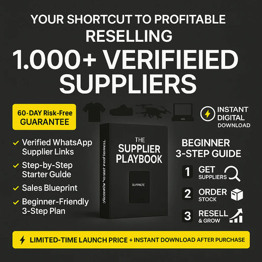 1,000+ Verified Suppliers - Profit £200+ Per item